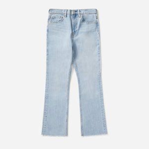 Everlane Light Denim Kick Crop Jean Size 25